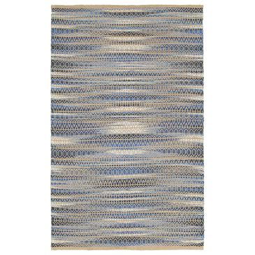 L&R Resources Natural Fiber Southwestern 7"9" x 9"9" Blue Area Rug, , large