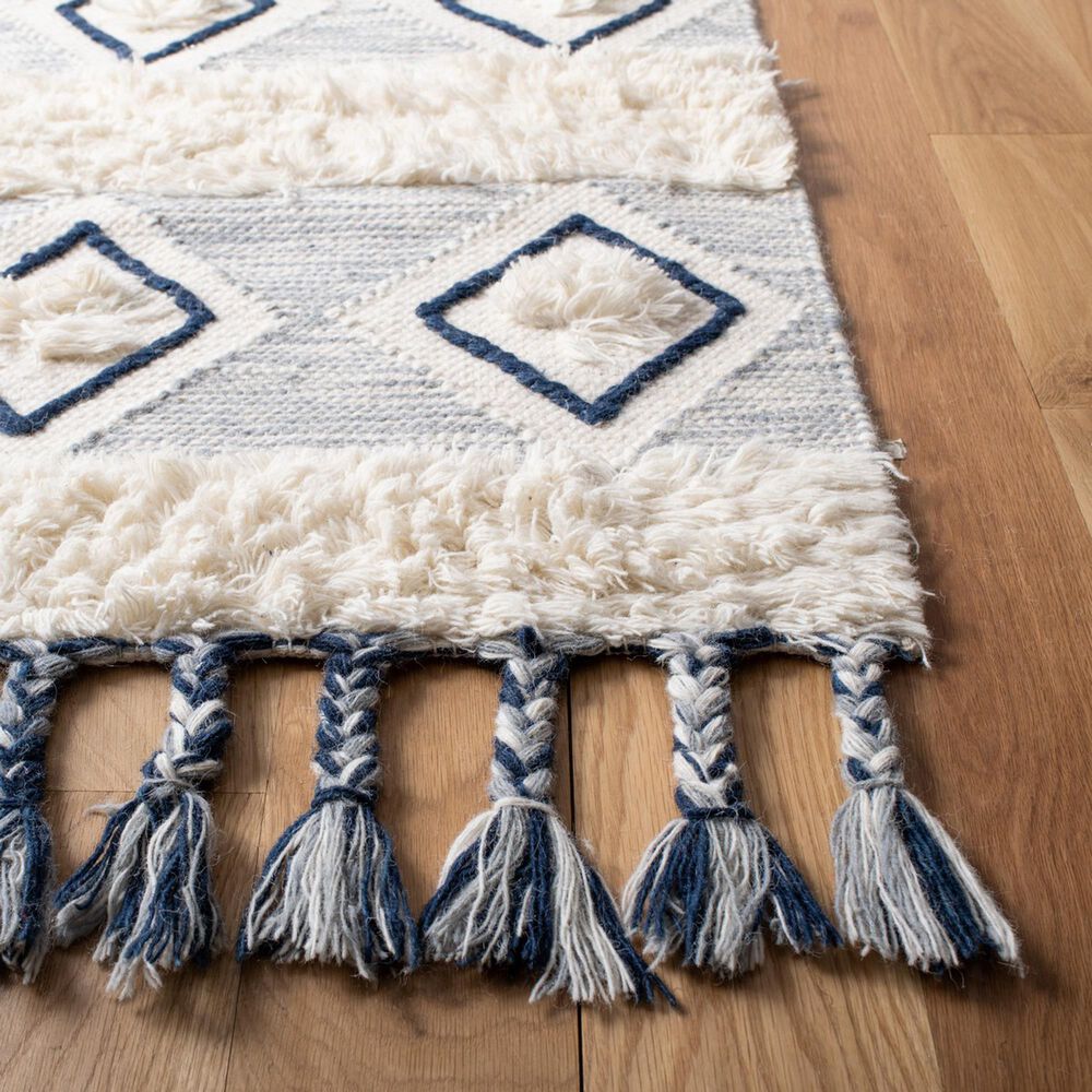 Safavieh Natura NAT678A 3&#39; x 5&#39; Ivory and Blue Area Rug, , large