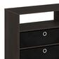 HOMLUX 46.6" Simple Design TV Stand with Bins in Walnut and Black, , large