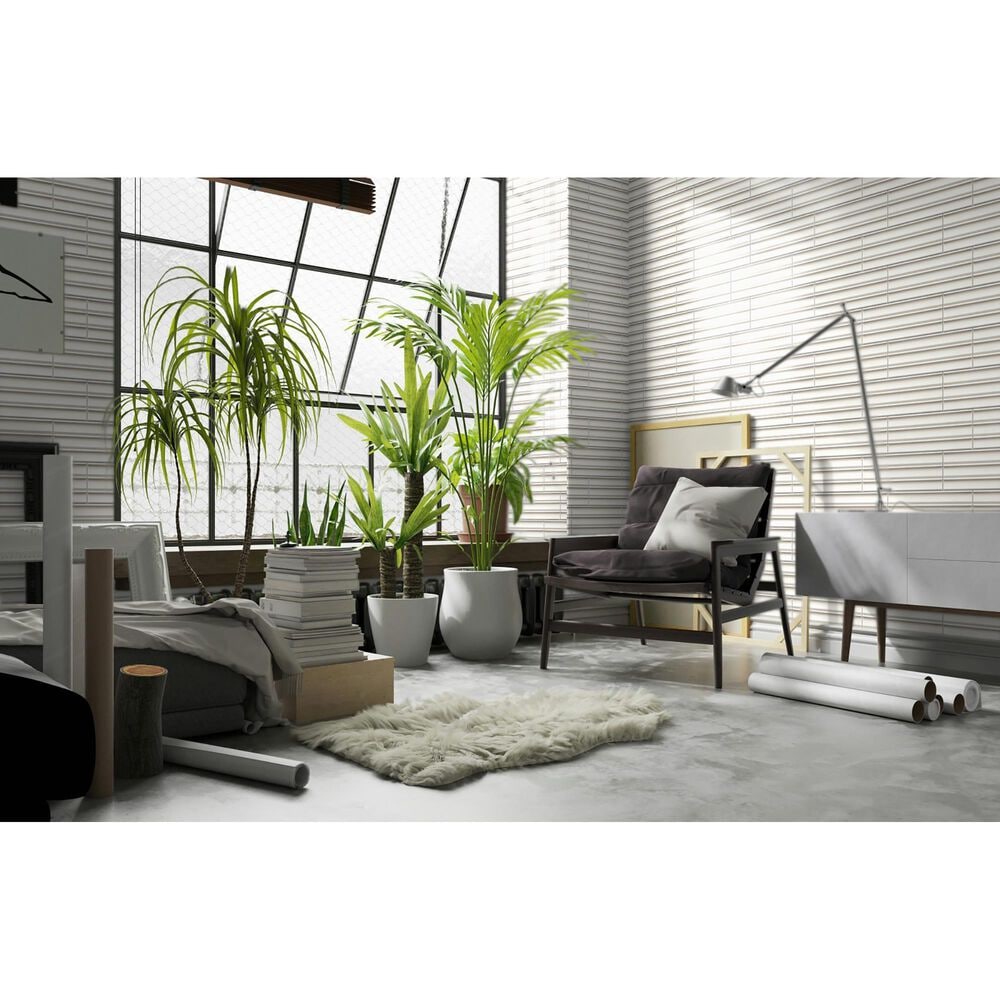 Emser Tubage White 7&quot; x 16&quot; Porcelain Tile, , large