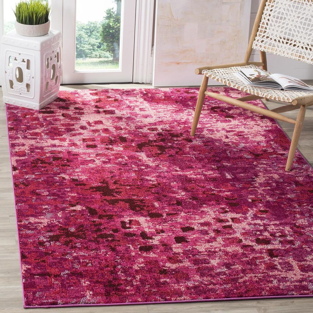 Safavieh Monaco MNC225F-4 4" x 5"7" Fuchsia Area Rug, , large