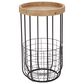 Uma Enterprises Tray Top Accent Table in Brown and Black, , large
