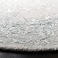 Safavieh Micro-Loop MLP504F 3" Round Light Grey and Ivory Area Rug, , large