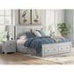 Ashley Makidern 2 Piece King Storage Bedroom Set with Six Drawers in Whitewash, , large
