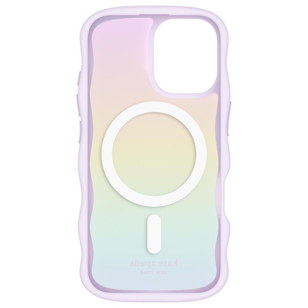 Kate Spade Wavy MagSafe Case for iPhone 16 in Opal Iridescent, , large