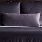 Ann Gish Modern Velvet 36" x 25" Box Throw Pillow in Charcoal, , large