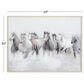 Maple and Jade 40" x 30" Horse Living Room Framed Wall Art in Black, Brown, Gray and White, , large
