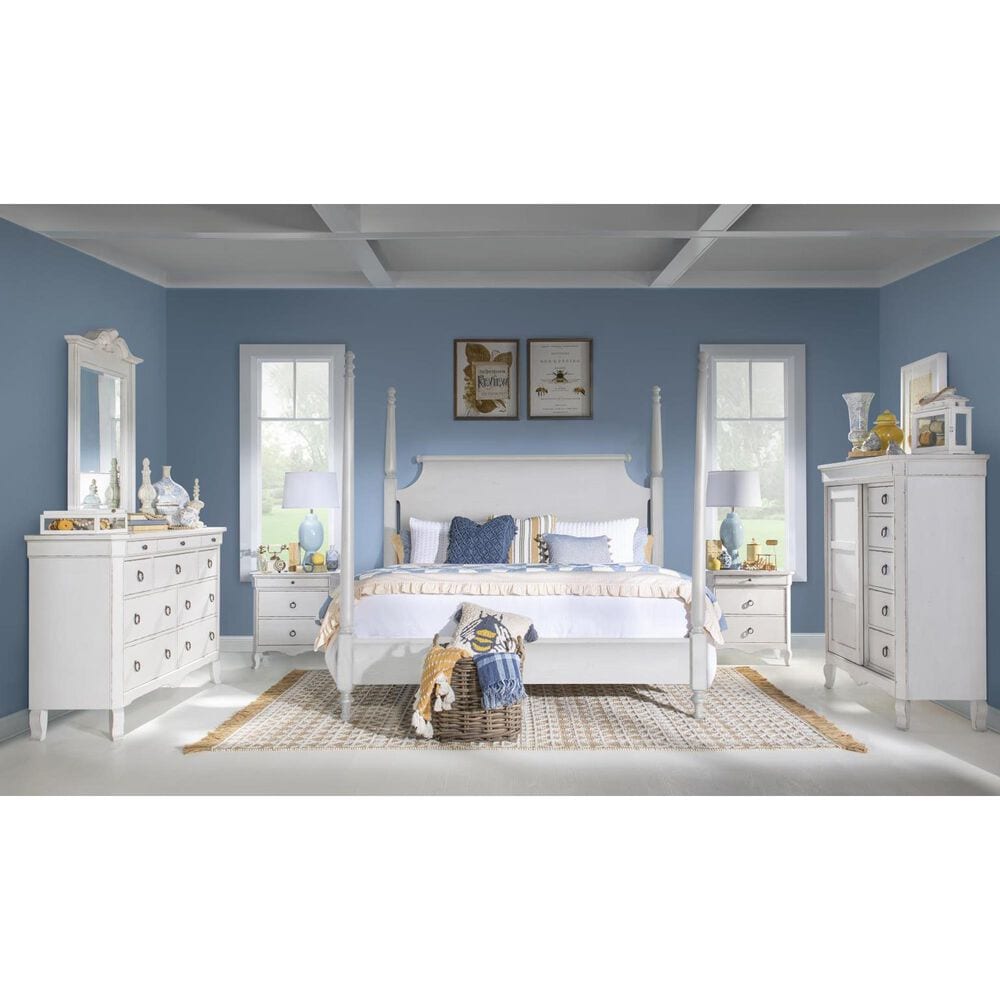 Legacy Classic Vintage Market 3-Drawer Victorian Nightstand in Picket Fence, , large