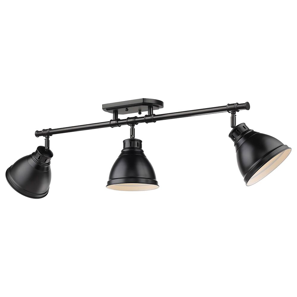 Golden Lighting Duncan Semi-Flush in Matte Black, , large