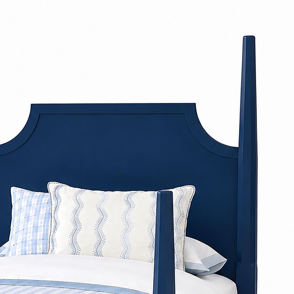 Viceray Collections Tide and Timber Twin Poster Bed in Luxe Blue Oak, , large
