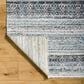 Surya Pompei Dark Blue, Slate, Black, Brown, Off-White, Blue, Sky Blue and Light Gray 10" x 14" Area Rug, , large