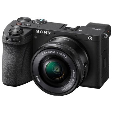 Sony Alpha 6700-APS-C Interchangeable Lens Action Camera with SELP1650 Kit in Black, , large