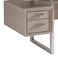 Lexington Home Brands Evanston Writing Desk in Misty White and Silver, , large