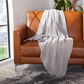 Safavieh Brynna 50" x 60" Throw in Light Grey, , large