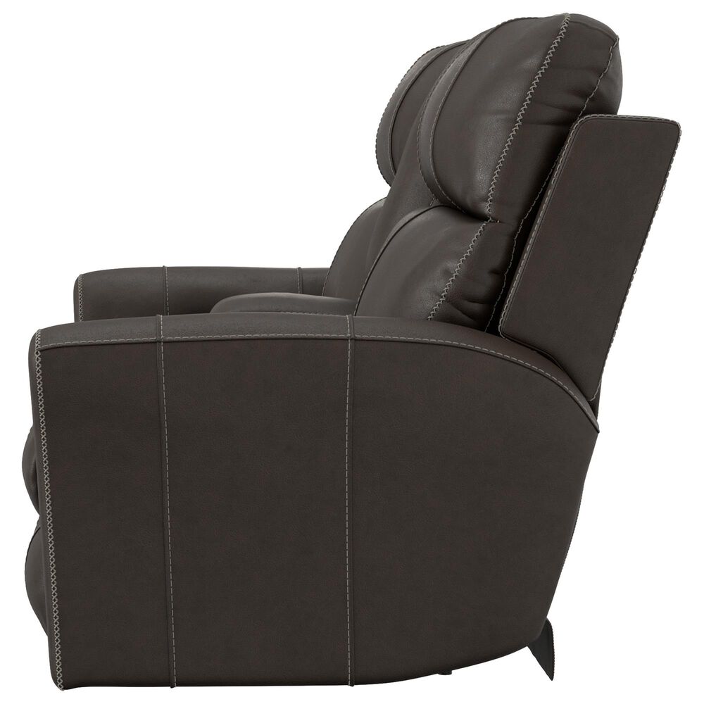 Catnapper Fredda Power Reclining Console Loveseat with Power Headrests in Coffee, , large