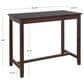 Linon Home Decor Claridge Counter Height Pub Table in Walnut Brown - Table Only, , large