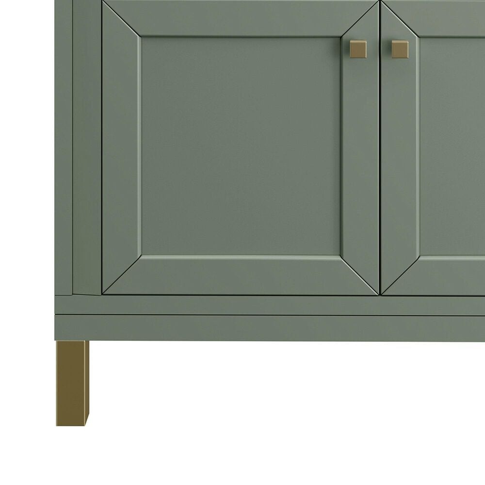 James Martin Vanities Chicago 36&quot; Single Bathroom Vanity in Smokey Celadon with 3 cm Ethereal Noctis Quartz Top and Rectangular Sink, , large