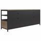 DHP Structure 60" TV Stand in Sterling Oak, Matte Black and Smoked Black, , large