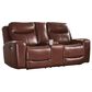 Ashley Next Move Power Reclining Console Loveseat in Mahogany, , large