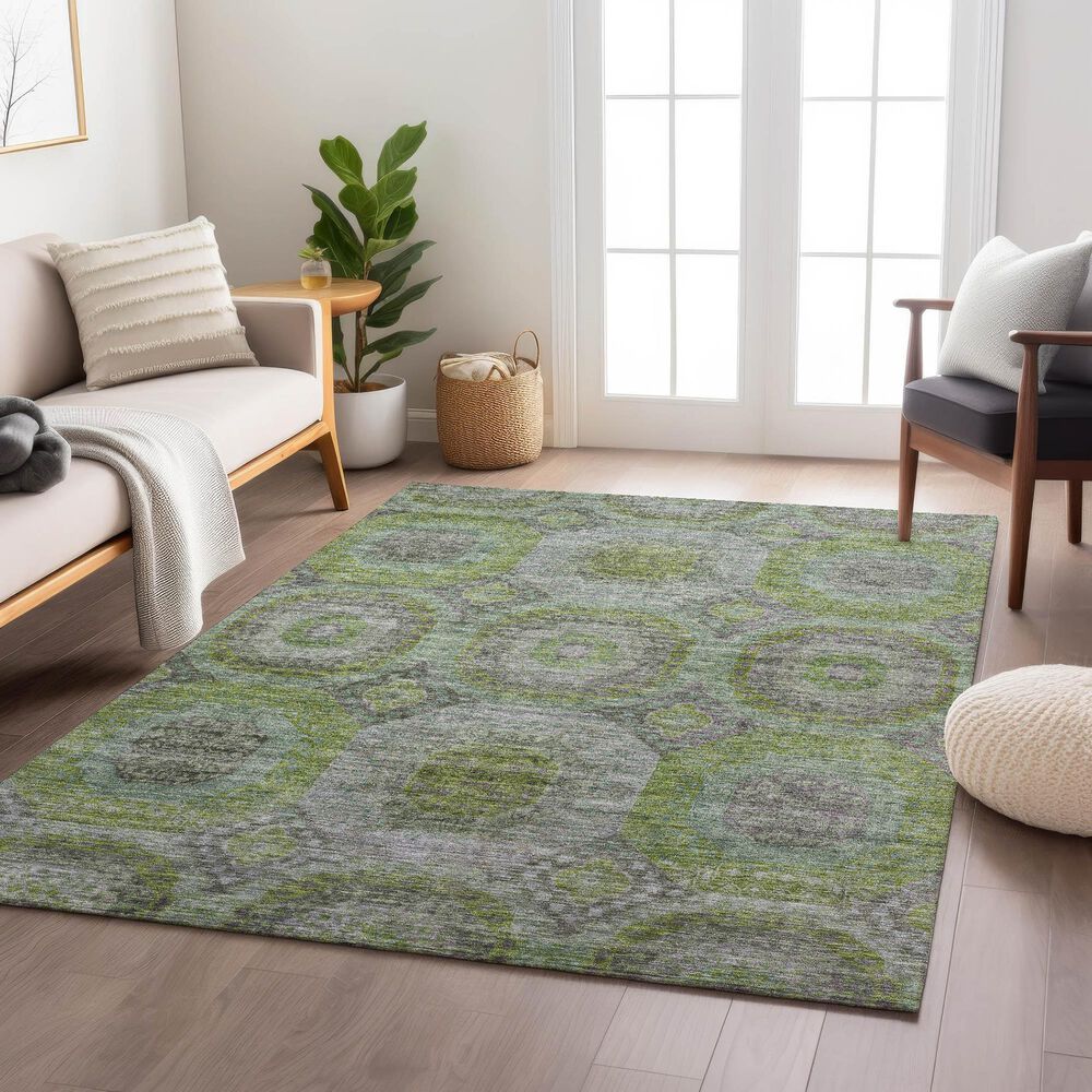 Dalyn Rug Company Karaj KJ6 3&#39; x 5&#39; Olive Indoor/Outdoor Area Rug, , large