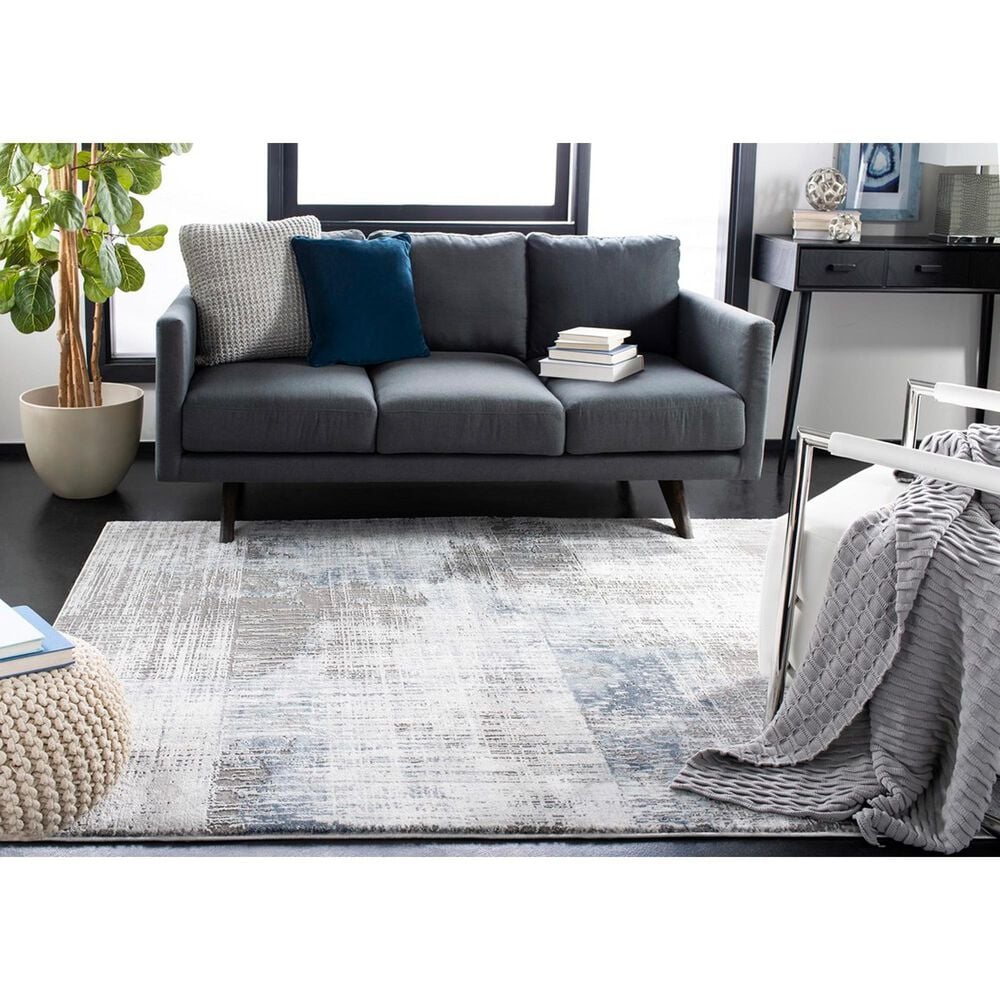Safavieh Craft CFT874F 8&#39; x 10&#39; Grey and Blue Area Rug, , large
