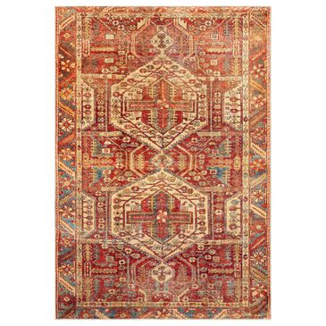 Surya Amelie 2"7" x 7"10" Orange, Brick, Blue, Saffron, Green and Wheat Runner, , large