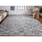 Feizy Beckett 0813F 5" x 8" Gray Area Performance Rug, , large