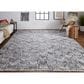Feizy Beckett 0813F 5" x 8" Gray Area Performance Rug, , large