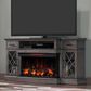 Fabio Flames Hamilton Panorama Media Mantel in Weathered Gray, , large