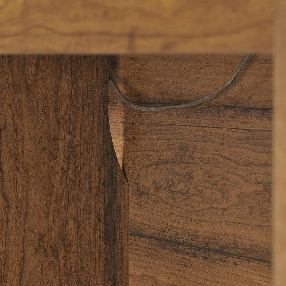 Sauder Carson Forge Computer Desk in Washington Cherry, , large