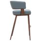 Zuo Modern Poise Barstool Azure Gray & Walnut, , large