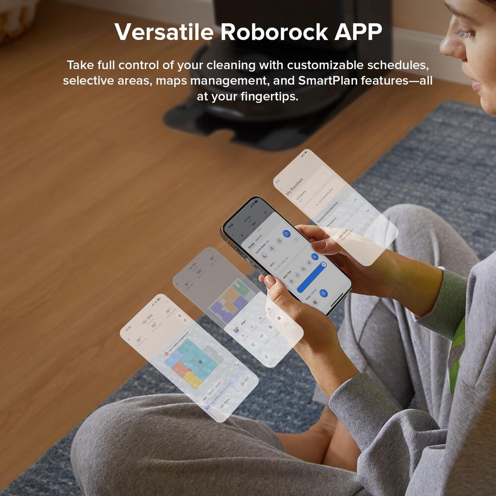 Roborock Qrevo 598 Robot Vacuum and Mop in Black, , large
