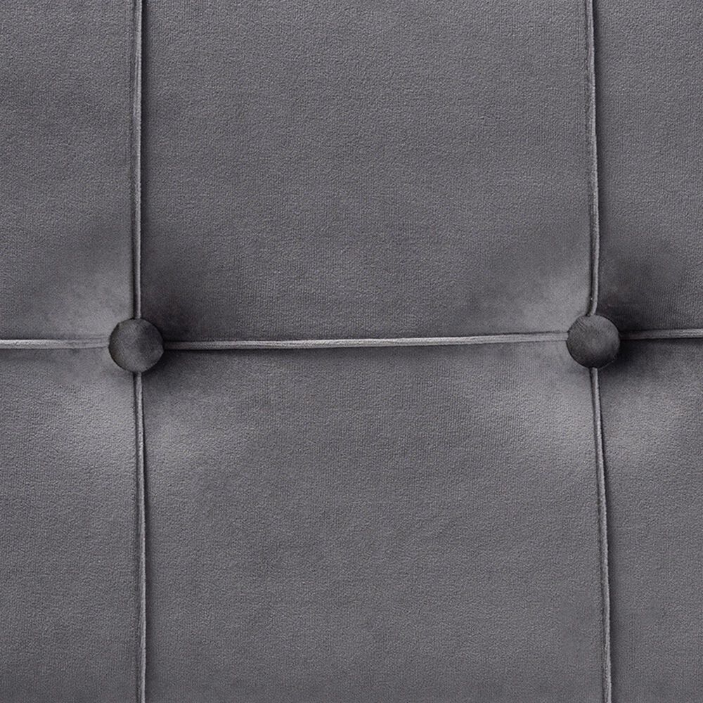 Baxton Studio Simone Ottoman in Grey/Natural, , large