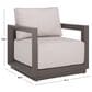 Safavieh Donaldo Outdoor Lounge Chair in Beige, , large