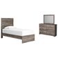 Ashley Ralinksi 3-Piece Twin Panel Bed Set in Gray, , large