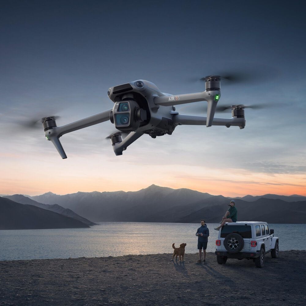 DJI Air 3S Drone with Fly More Combo and RC-N3 Remote Controller in Gray, , large