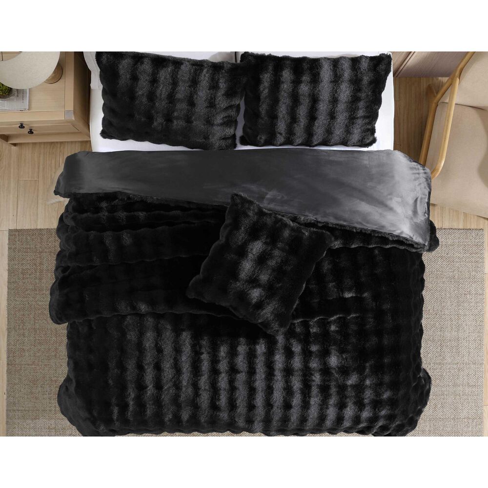 Hallmart Collectibles Bubble 20&quot; x 20&quot; Square Throw Pillow in Black, , large