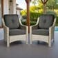 HOMLUX Outdoor Arm Chair in Black (Set of 2), , large