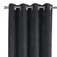Monarch Specialties 52" x 95" Curtain Panel in Dark Grey (Set of 2), , large