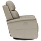 Flexsteel View Swivel Power Recliner with Headrest and Lumbar in Dove, , large