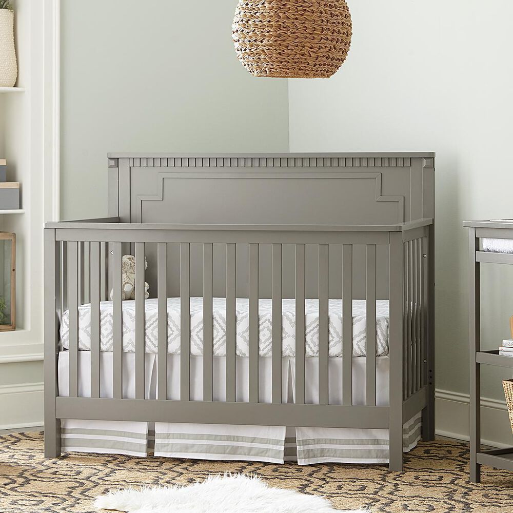 Eastern Shore Emery Panel Convertible Crib in Gray NFM