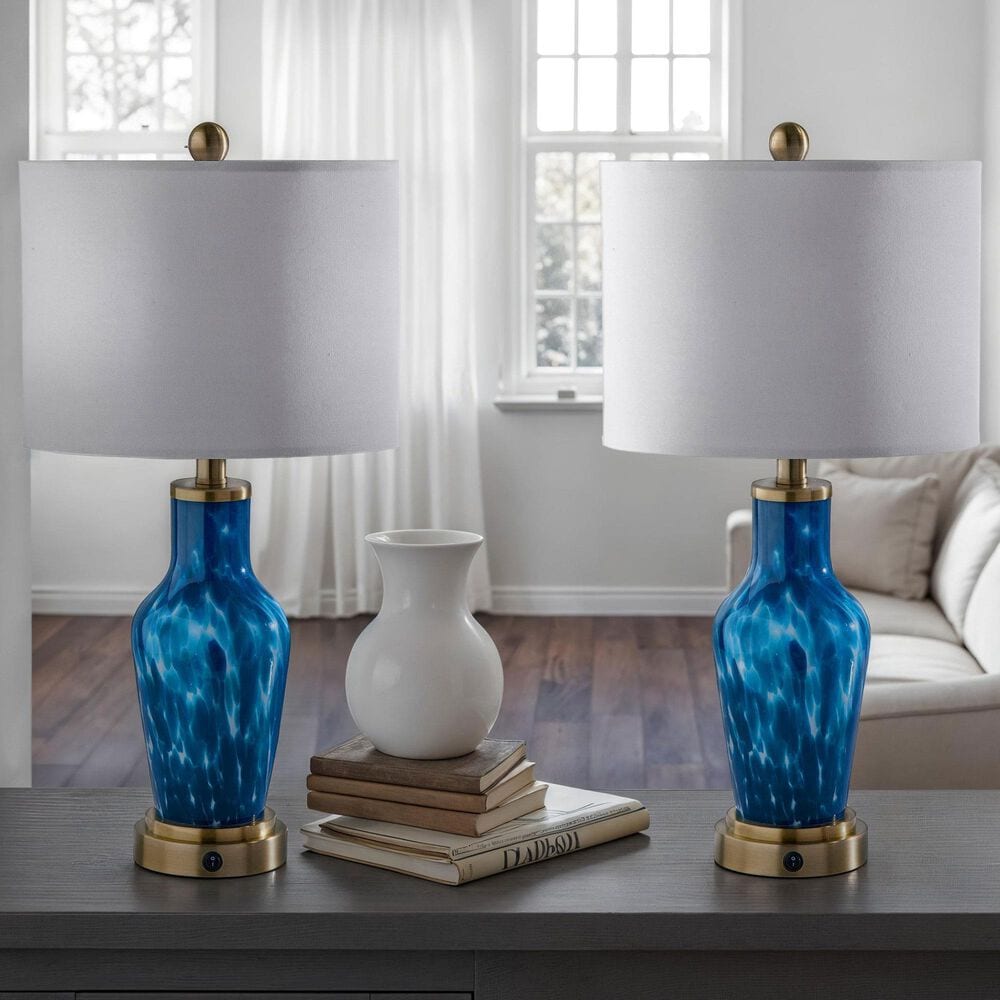 Adesso Grady Table Lamp in Blue (Set of 2), , large