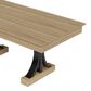 GARVEE 71" Rectangular Dining Table with Two Storage Drawers in Aged Natural - Table Only, , large