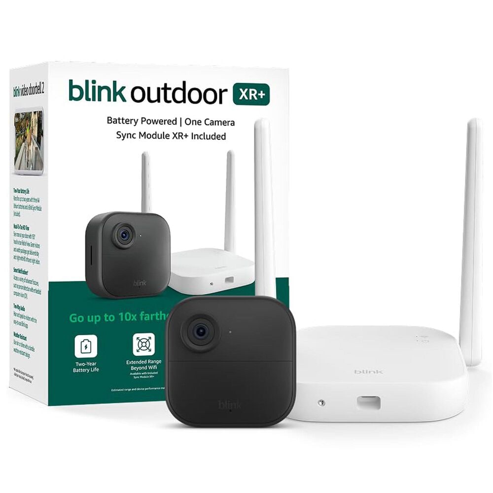 Blink Outdoor 4 XR 1-Camera Wireless System in Black, , large