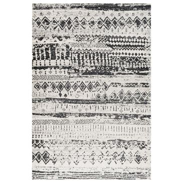 Surya Lavadora Southwestern 9"3" x 12" Black, Gray and Light Gray Area Rug, , large