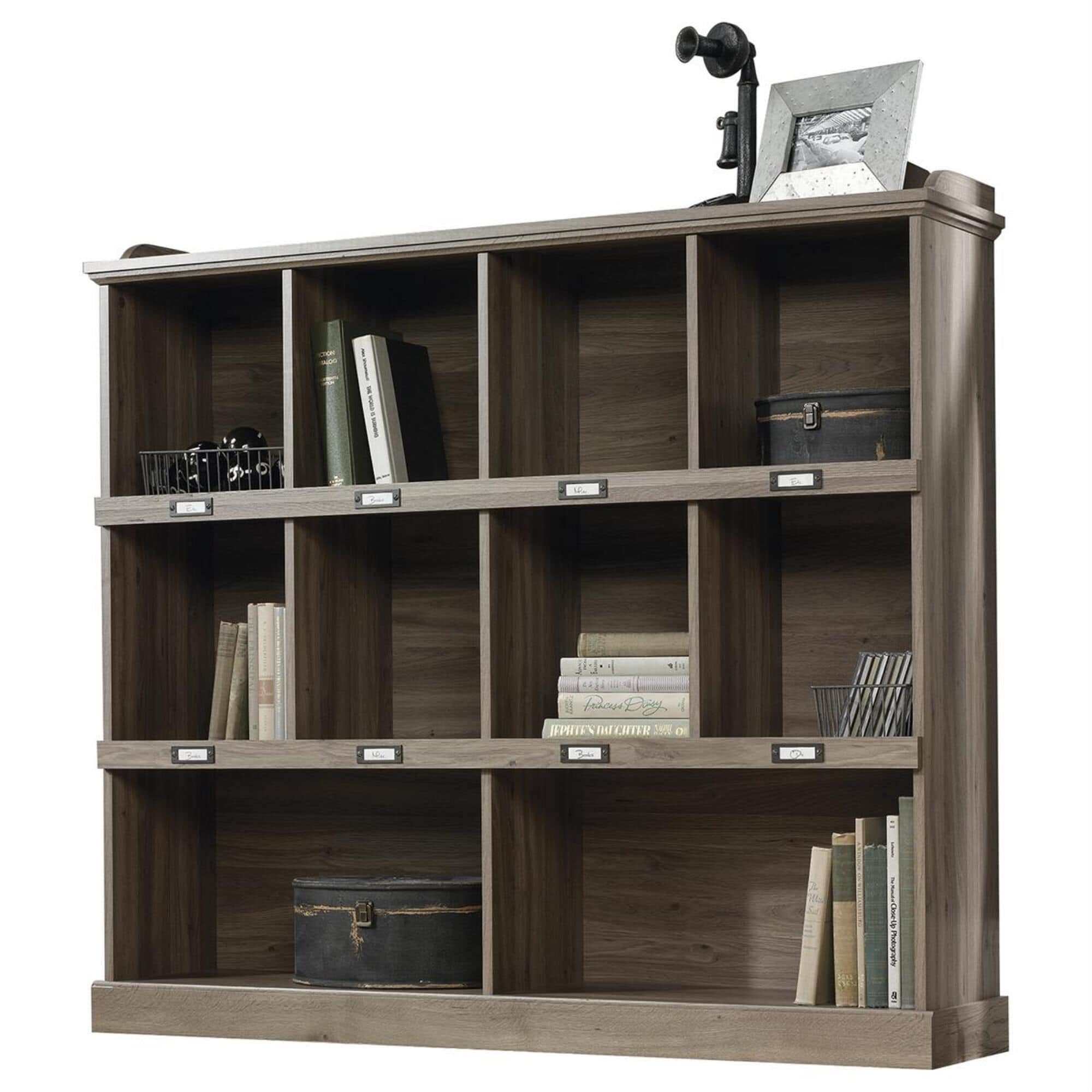 Sauder Barrister Lane Bookcase in Salt Oak Nebraska Furniture Mart