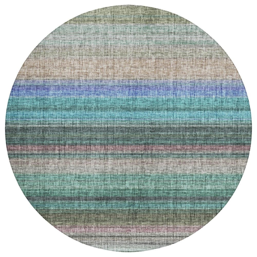 Dalyn Rug Company Portico PO2 Sage 8" Round Area Rug, , large
