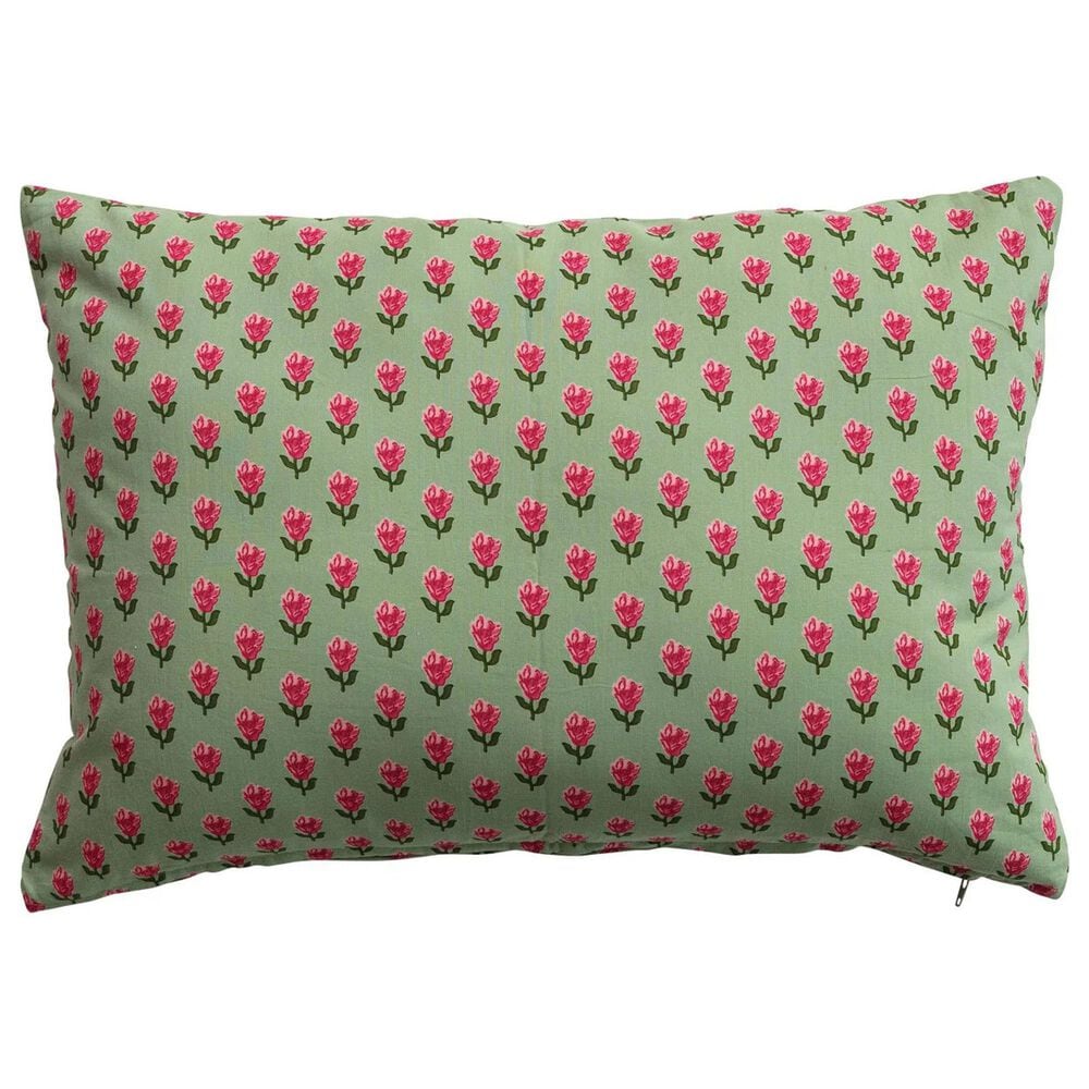 Creative Coop Magpie 14" x 20" Lumbar Pillow with Embroidered "Do Not Disturb" in Multicolor, , large