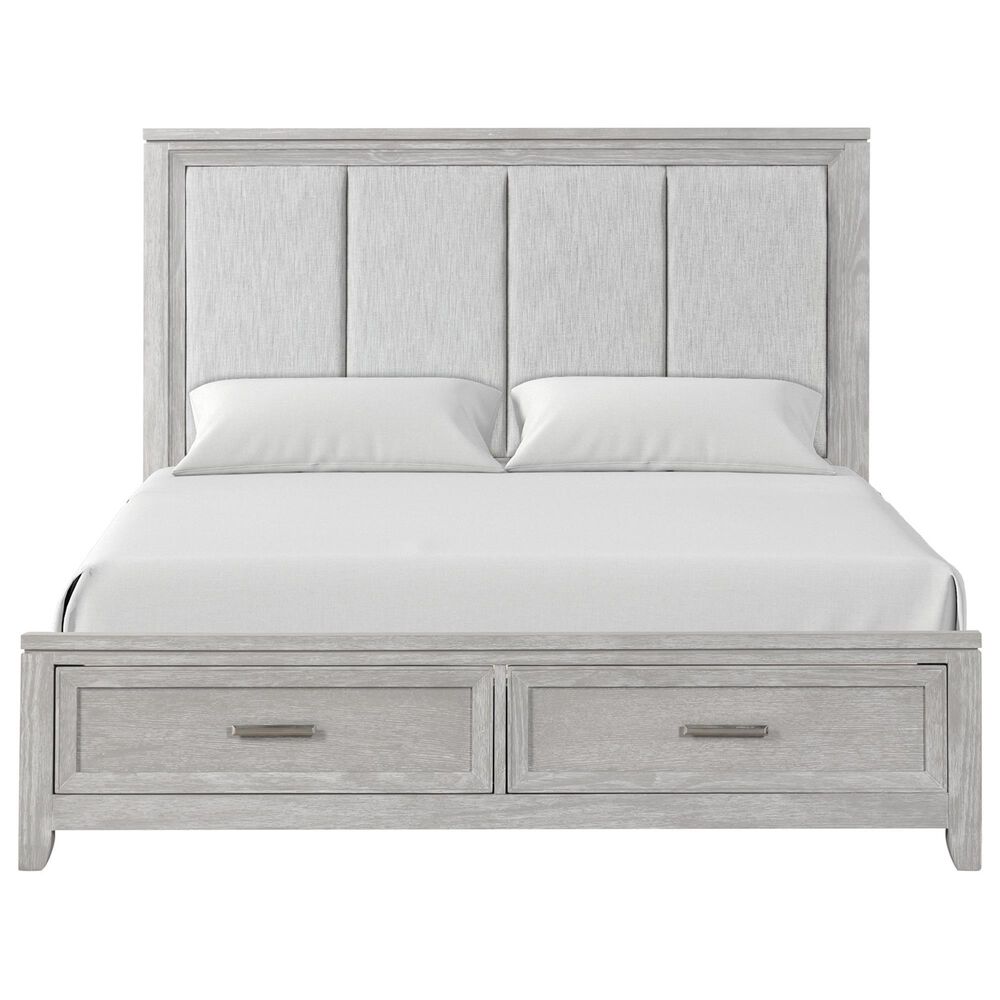 New Heritage Design Fiona 4-Piece Queen Bedroom Set in Mist Gray, , large