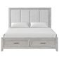 New Heritage Design Fiona 4-Piece Queen Bedroom Set in Mist Gray, , large
